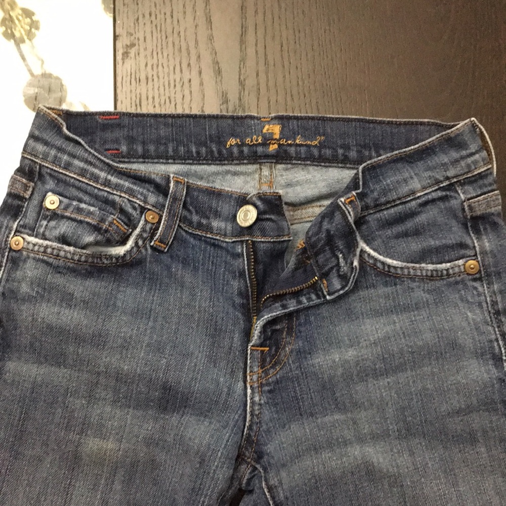 7 for all mankind blue jeans